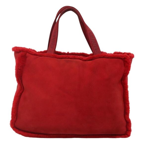 Pre Loved chanel Unisex Red Tote Bags - Picture 3 of 8